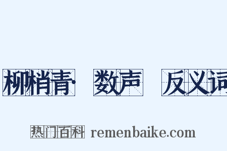 柳梢青·数声鶗反义词是什么意思的图片